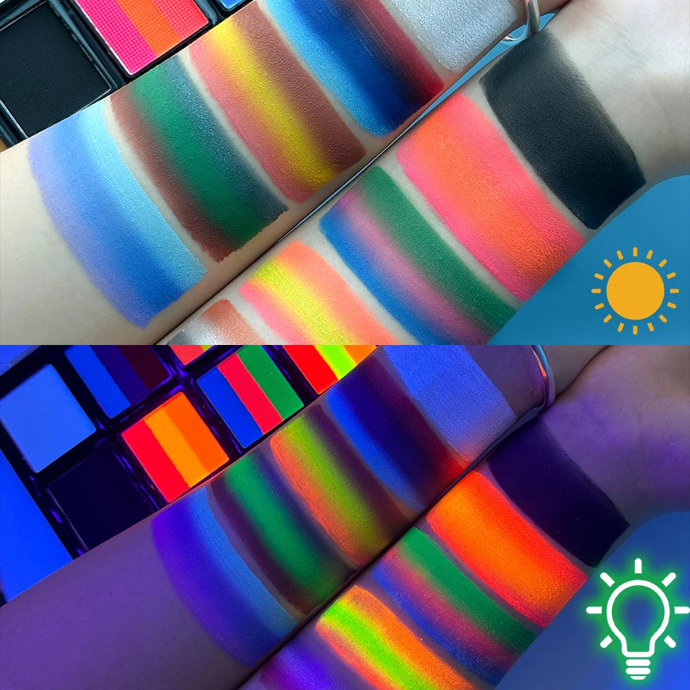 6 PCS SFX Body Paint Makeup Set 26 Colors Face Body Painting Special Effect Halloween Party Wound Scar Wax Makeup with Spatula