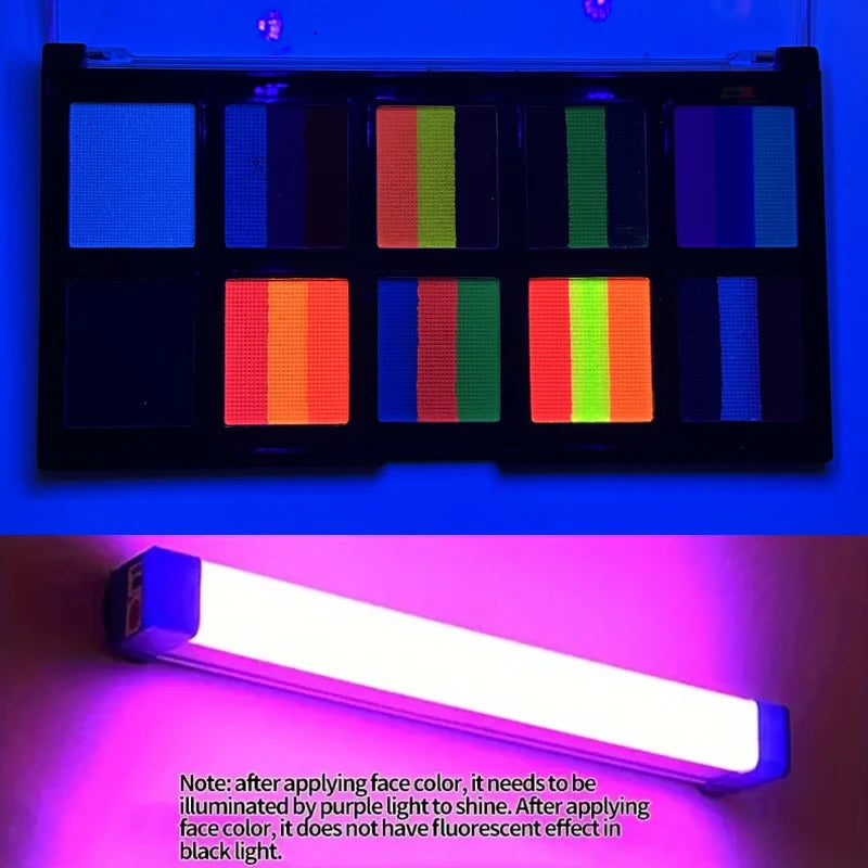 6 PCS SFX Body Paint Makeup Set 26 Colors Face Body Painting Special Effect Halloween Party Wound Scar Wax Makeup with Spatula