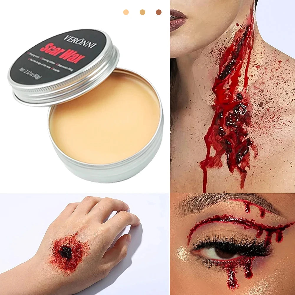 Scar Wax Special Effects Makeup Wound Skin Makeup Halloween Fake Nose Stage Body Paint Fancy Fake Wax Body Face Painting