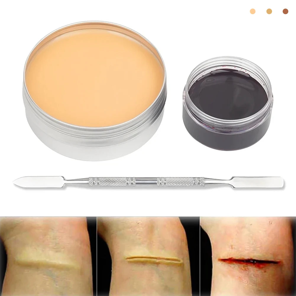 Scar Wax Special Effects Makeup Wound Skin Makeup Halloween Fake Nose Stage Body Paint Fancy Fake Wax Body Face Painting